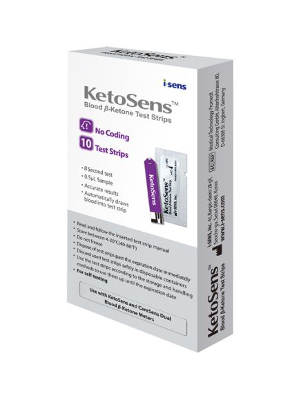 Тест-полоски КетоСенс KetoSens b-ketones для CareSens Dual, 50 шт.