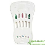 Тест-кассета Наркоскрин NARCOSCREEN, мультипанель для выявления 3 видов наркотиков в моче (марихуана, амфетамин, опиаты)