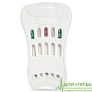 Тест-кассета Наркоскрин NARCOSCREEN, мультипанель для выявления 5 видов наркотиков в слюне (морфин\опиаты\героин, амфетамин, метамфетамин, кокаин, марихуана\каннабиноиды)