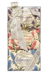 Подарочный набор мыла серия Лаванда Нести Данте, LAVANDA GIFT SETS Nesti Dante, 3шт. по 150 гр