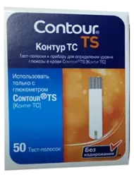 Тест-полоски Контур ТС (Contour TS) 50 штук в уп.