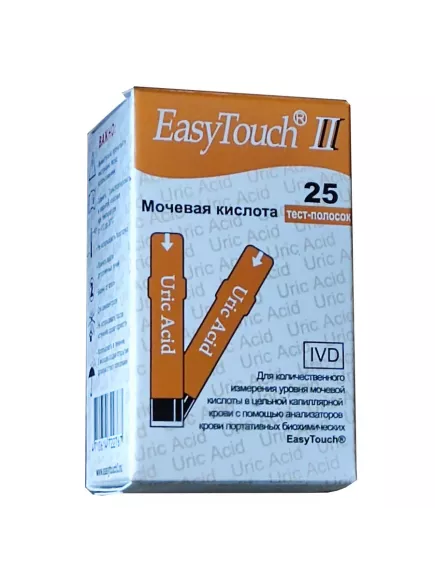 Тест-полоски EasyTouch (Изи Тач)  на мочевую кислоту №25