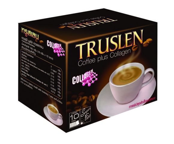 Напиток кофейный для похудения TRUSLEN Coffee Plus Collagen (ТРУСЛЕН Кофе Плюс Коллаген), 10 саше по 16 г