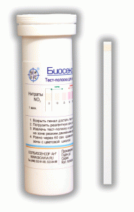 Экспресс диагностические тест-полоски для нитратов в воде "Биосенсор-Аква-Нитрат" №25 (питьевой, аквариумной, водоемов и др.)  Экспресс диагностические тест-полоски для нитратов в воде "Биосенсор-Аква-Нитрат" №25 (питьевой, аквариумной, водоемов и др.)