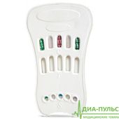 Тест-кассета Наркоскрин NARCOSCREEN, мультипанель для выявления 4 видов наркотиков в моче (марихуана, амфетамин, опиаты, бензодиазипин)