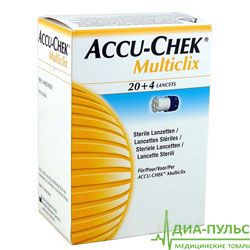 Ланцеты Акку-Чек Мультикликс (Accu-Chek Multiclix) №24