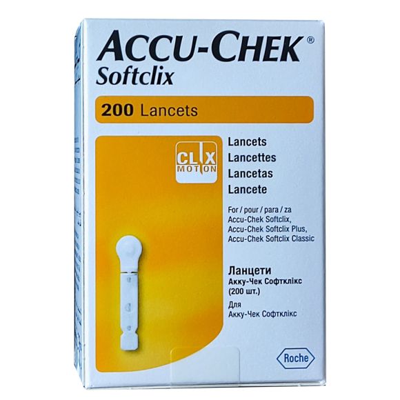 Ланцеты Акку-Чек Софткликс (Accu-Chek Softclix) 25 или 200 штук в упаковке
