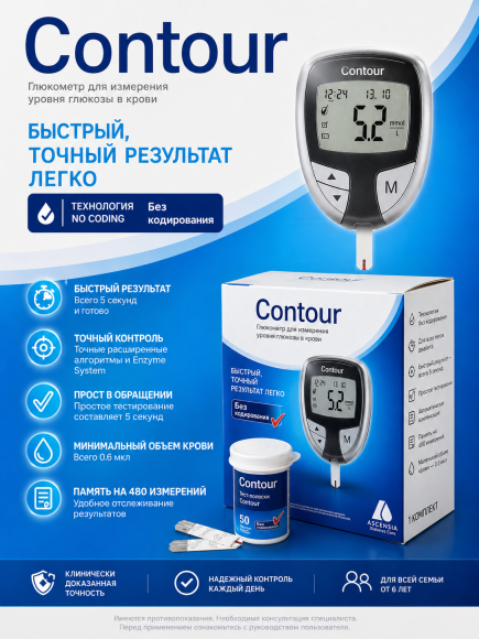 Глюкометр «Контур» (Contour)