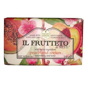 Мыло Персик и дыня Фруктовая серия Нести Данте, IL FRUTETTO Peach and melon Soap Nesti Dante, 250 гр.