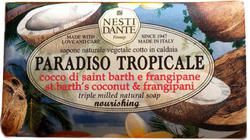 Мыло Кокос и Жасмин серия Тропический рай Нести Данте, PARADISO TROPICALE St.Barth's coconut and frangipani Soap Nesti Dante, 250 гр.