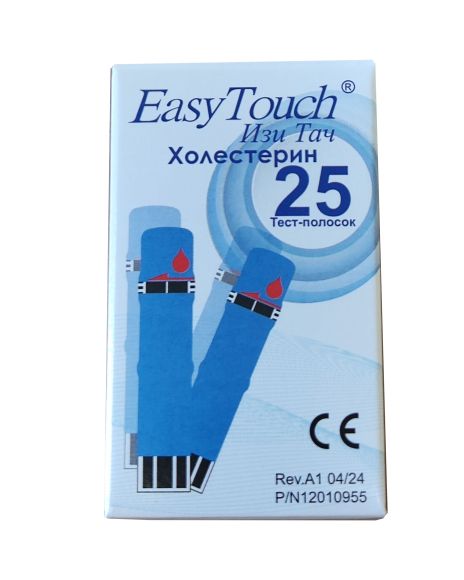 Тест-полоски EasyTouch Cholesterol (Изи Тач) на холестерин № 25