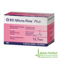 Иглы для шприц-ручки Микро-файн 12,7мм (micro-fine™ plus 12,7 мм) №100