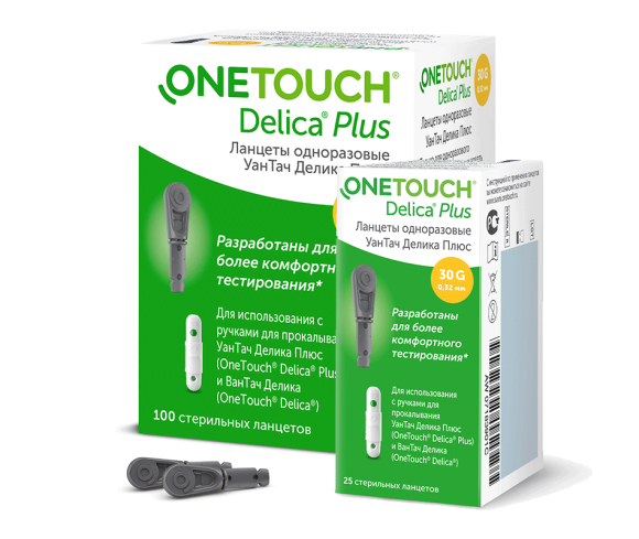 Ланцеты OneTouch Delica Plus (Ван Тач Делика Плюс) 100 шт. Ланцеты OneTouch Delica Plus (Ван Тач Делика Плюс) 100 шт.