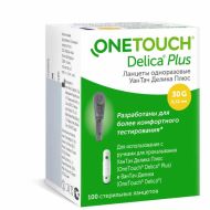 Ланцеты OneTouch Delica Plus (Ван Тач Делика Плюс) 100 шт.