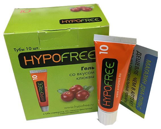 Гель со вкусом клюквы ГИПОФРИ Hypofree