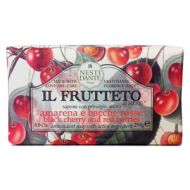 Мыло Черешня и красные ягоды Фруктовая серия Нести Данте, IL FRUTETTO Black Cherry and Red Berries Soap Nesti Dante, 250 гр